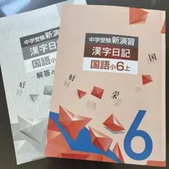 中学受験新演習 漢字日記 国語小6上 解答と解説付きのサムネイル