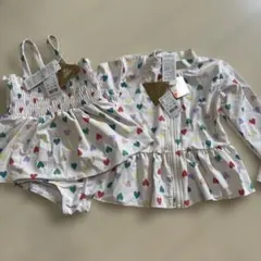 新品★タグ付き MY LITTLE WONDER ハート柄ワンピース水着セット