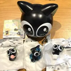 羅小黒戦記　日常シリーズ　シャオヘイ　ミニフィギュア　3点セット　ケース付　C