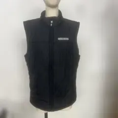 21 SKECHERS ブラック キルティングダウンベスト