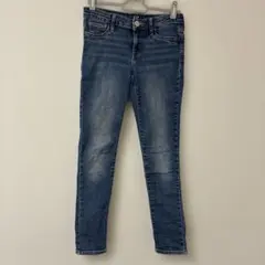 GAP ストレッチスーパースキニーパンツ デニムブルー　140cm