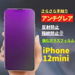 iPhone 12mini アンチグレア ブルーライトカット ガラスフィルム