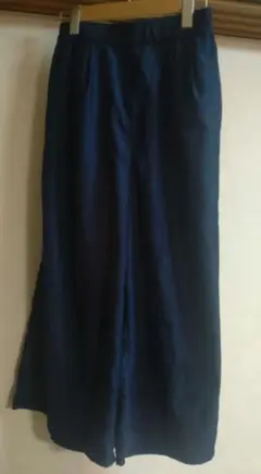 ネイビー ガウチョパンツ