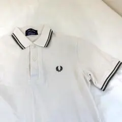 fread perry アイボリーポロシャツ カーキストライプ襟