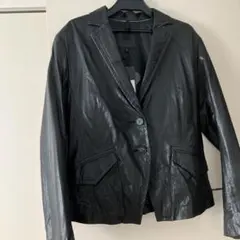 BANANA REPUBLIC ブラックジャケット羊革100% 新品 M