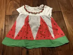 BABY CHEER スイカ柄 ワンピース 80cmのサムネイル