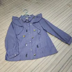 ZARAGIRLS 116 ストライプブラウス