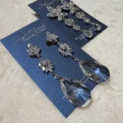 【美品】Just Married ブライダルイヤリング 2点セット