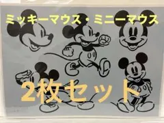 ディズニー　ステンシルシート　ミッキーマウス　ミニーマウス　2枚セット