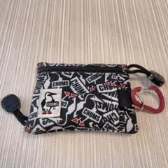 CHUMS チャムス　パスケース　ポーチ　カラビナ付き