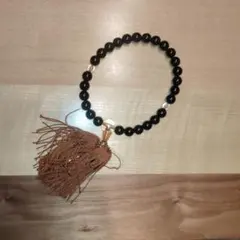 黒いビーズの数珠
