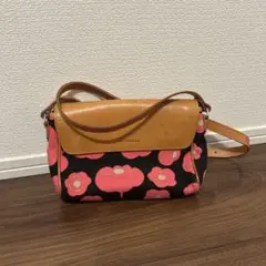 【marimekko】花柄キャンバスレザーバッグ
