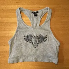 FOREVER 21 グレー タンクトップ　y2kのサムネイル