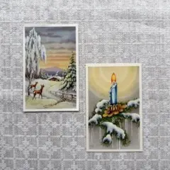 北欧ヴィンテージ　ミニカードセット　スウェーデン　クリスマス