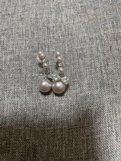 海外セレブパールとクリスタルのスタッドピアス高品質