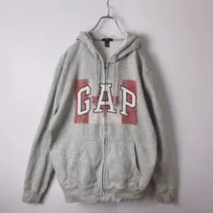 ご*う様 GAP Y2K フルジップパーカー　メンズ　古着　裏起毛