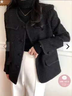 バースデーバッシュ　birthday bash ツィードジャケット　ブラック