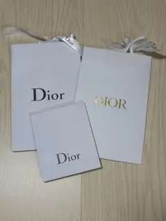 Dior ホワイトショップ袋 3点セット