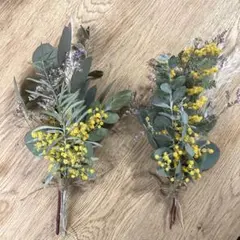 【匿名配送】ミモザ　ドライフラワー　スワッグ　ブーケ　花束