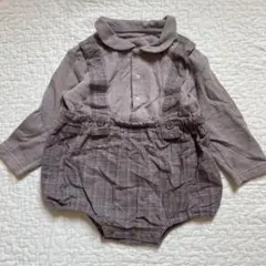 アプレレクール　ベビー服 ロンパース カバーオール チェック柄