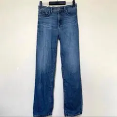 UNIQLO JEANS ブルーデニム ストレートパンツ 26(66㎝)