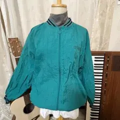 アディダス ヴィンテージ ジャケット 90s トレフォイル 台湾製 グリーン