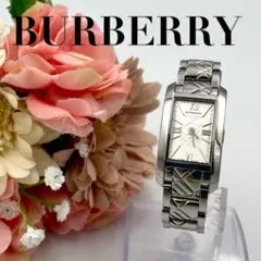 851 美品 新品電池 バーバリー BU1091 腕時計 ノバチェック スクエアのサムネイル