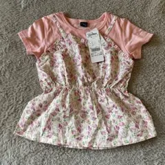 120サイズ 花柄 Tシャツ