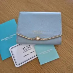 Samantha Thavasa 三つ折り財布 ライトブルーのサムネイル