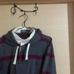 Polo by Ralph Lauren ストライプフーディ　90s