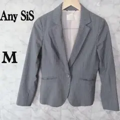 any SiS エニィスィス スーツ セットアッ M グレー ストライプ テーラのサムネイル