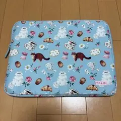 PAUL & JOE ノートPCケース 猫とお菓子