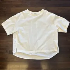 COS ホワイト 半袖 Tシャツ　切り替えのサムネイル