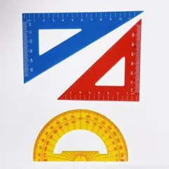 三角定規と分度器セット