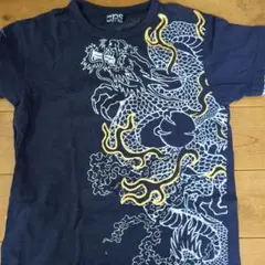 cps 半袖Tシャツ 龍柄 ネイビー