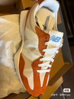 New Balance U327LF ホワイト/オレンジ 25.5cm