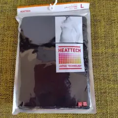 ユニクロ　ヒートテック UネックT（八分袖）Lサイズ ブラック