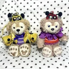 ぬいぐるみストラップ　ダッフィー&シェリーメイ　2点セット