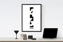 A2】TYPOGRAPHYS アートポスター（大型A2サイズ）＃5885 - メルカリ