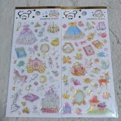 ☆匿名発送☆海外 シンデレラ 白雪姫 プリンセス シールセット②
