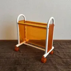 マガジンラックスペースエイジヴィンテージスリッパ小物本雑誌入れレトロ