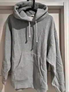 guヘビーウエイトグレー フード付き パーカー Lサイズ