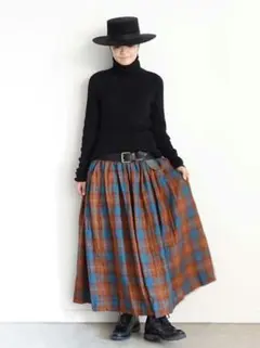 ichi Antiquites‪‪♥︎⁡リネンタータンチェックスカートのサムネイル