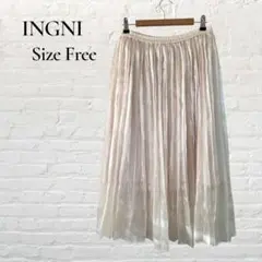 INGNI イング シアー プリーツスカート アイボリー 春夏 フリー