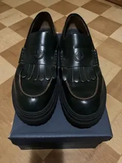フレッドペリー　ローレルモチーフ　ローファー　グリーン　27cmのサムネイル