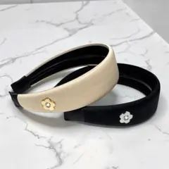 新品 MARY QUANT マリクワ ベーシックサテン カチューシャ 2色セットのサムネイル