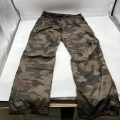 UNIQLO ユニクロ　カモフラ 迷彩柄 暖パン　ナイロンパンツM 裏地フリース