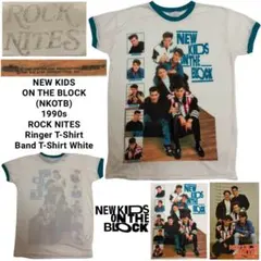 NEW KIDS ON THE BLOCK 1990s バンド リンガーTシャツ