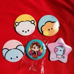 BTS BT21 Jin 缶バッチセット