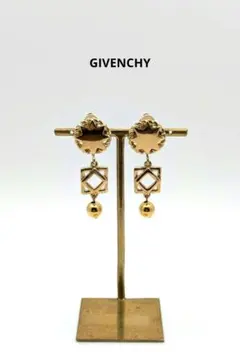 【希少】GIVENCHY　ジバンシー 　揺れるゴールドイヤリング　ヴィンテージ